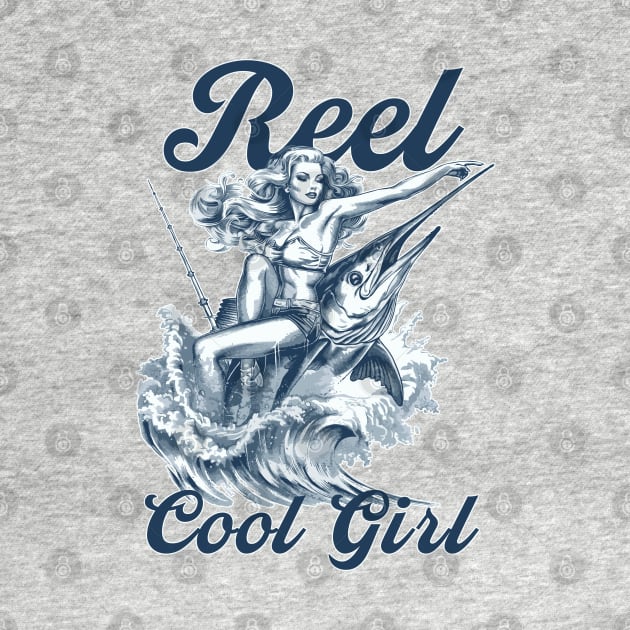 reel cool girl, pin up girl by GraphGeek